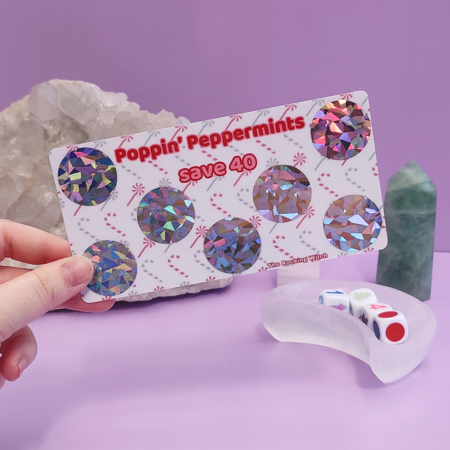 Poppin' Peppermints scratch off challenge