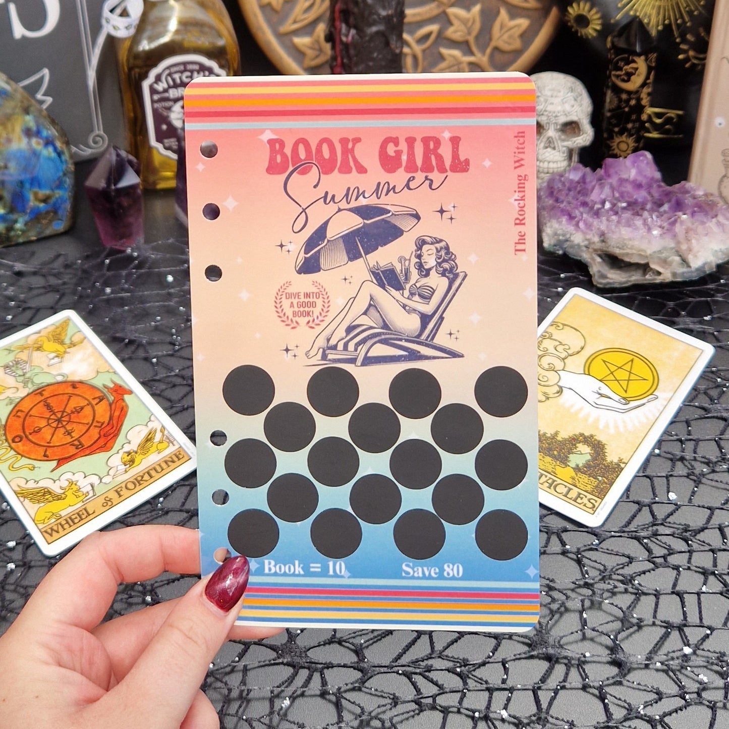 Book Girl Summer A6 dashboard/ scratch off challenge