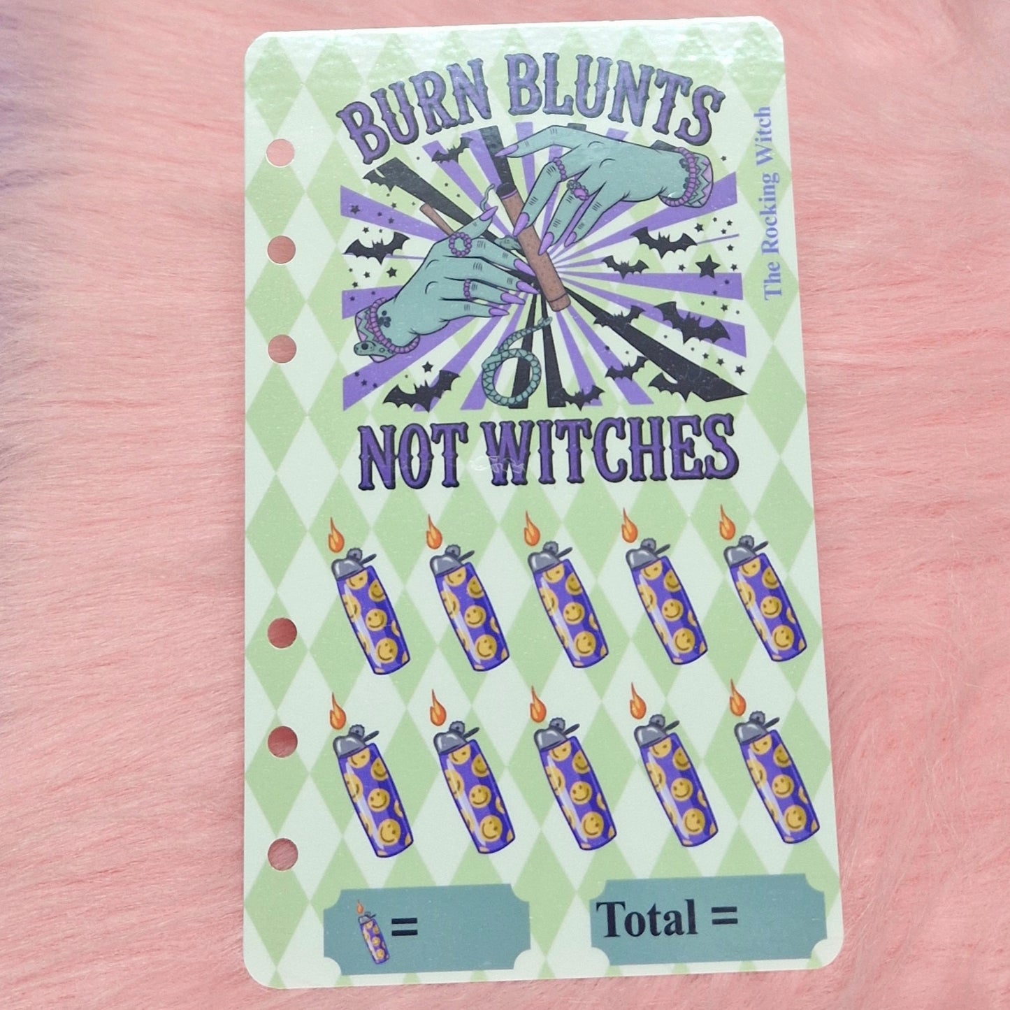 Burn blunts not witches savings tracker