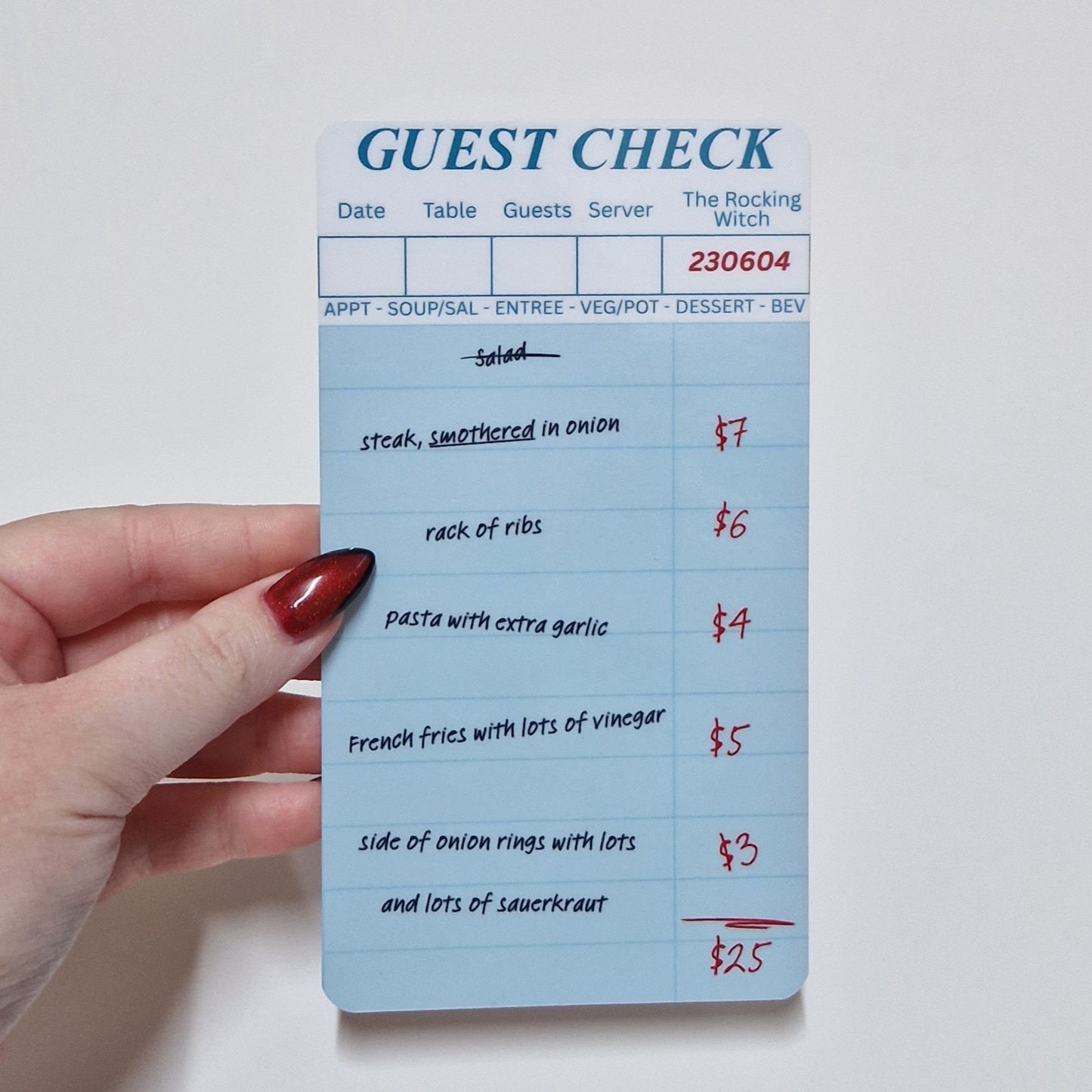 Salad ? guest check savings challenge