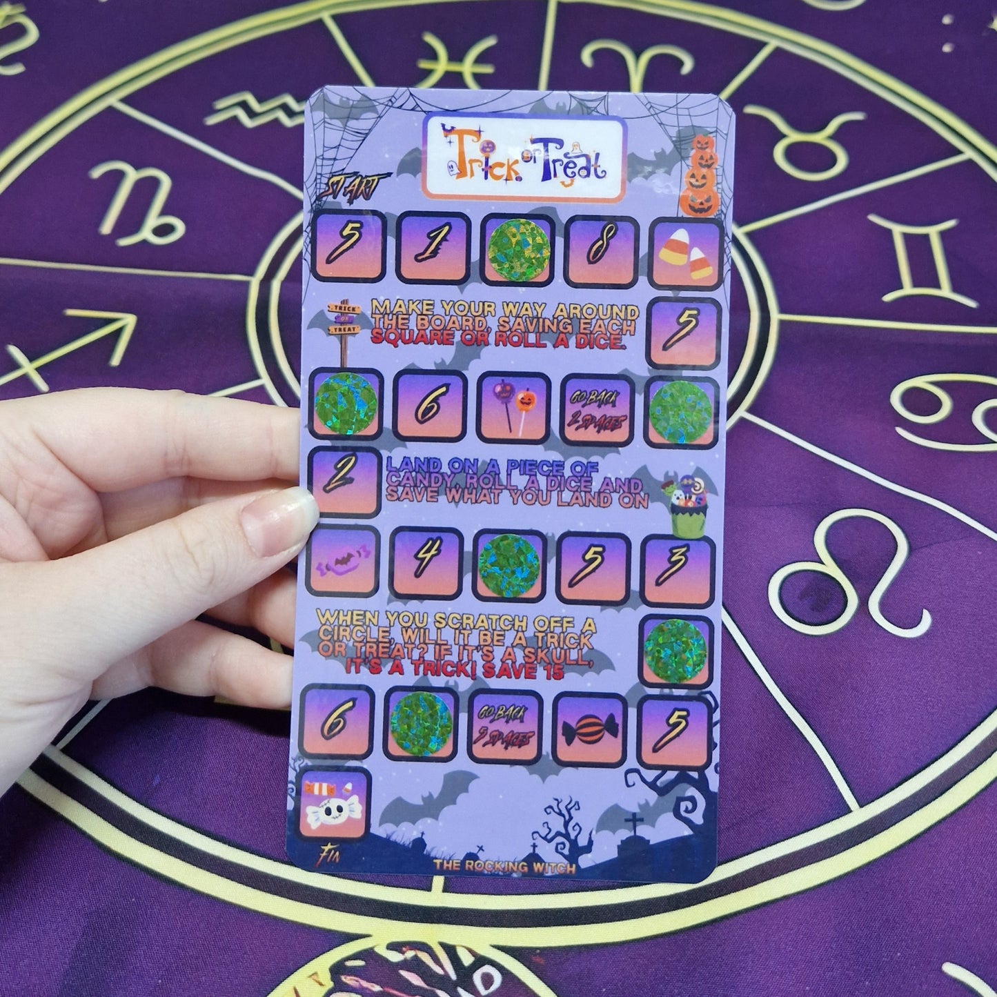 Trick or Treat board game savings challenge