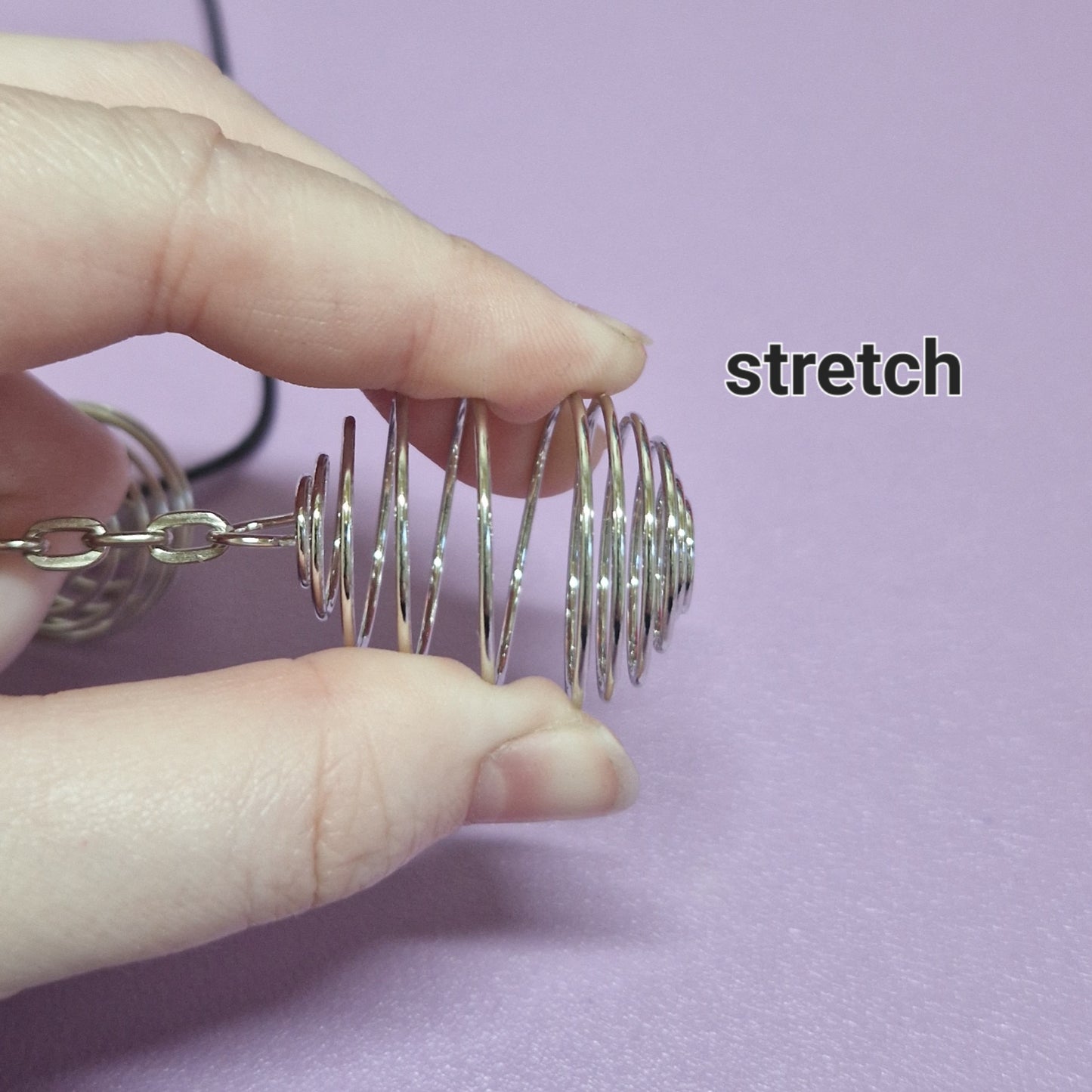 Tumble stone Cage necklace and keychain