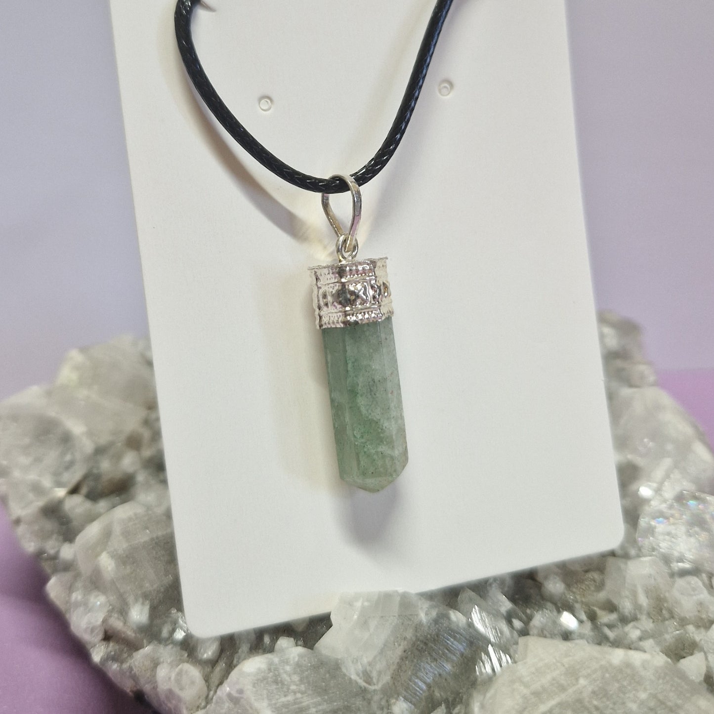 Crystal point necklace