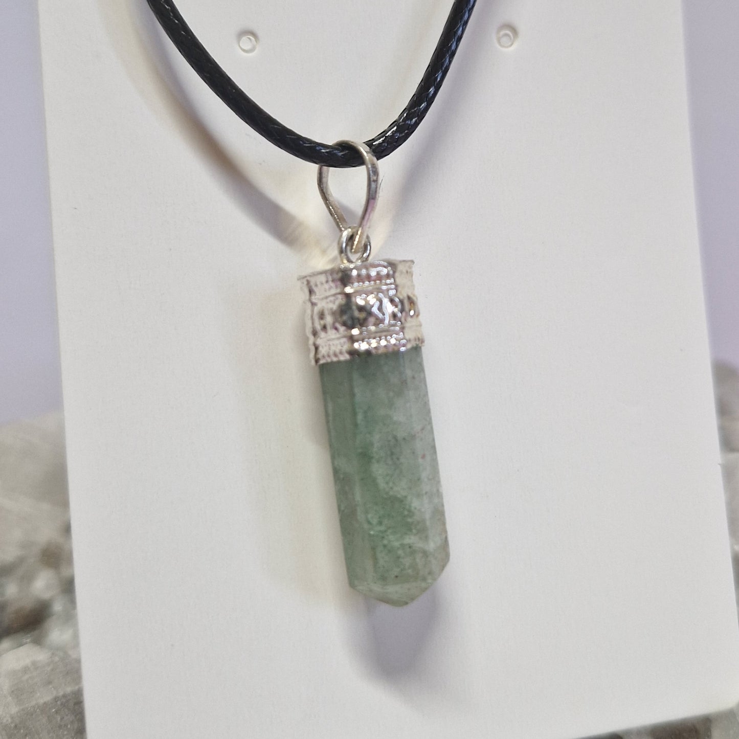 Crystal point necklace