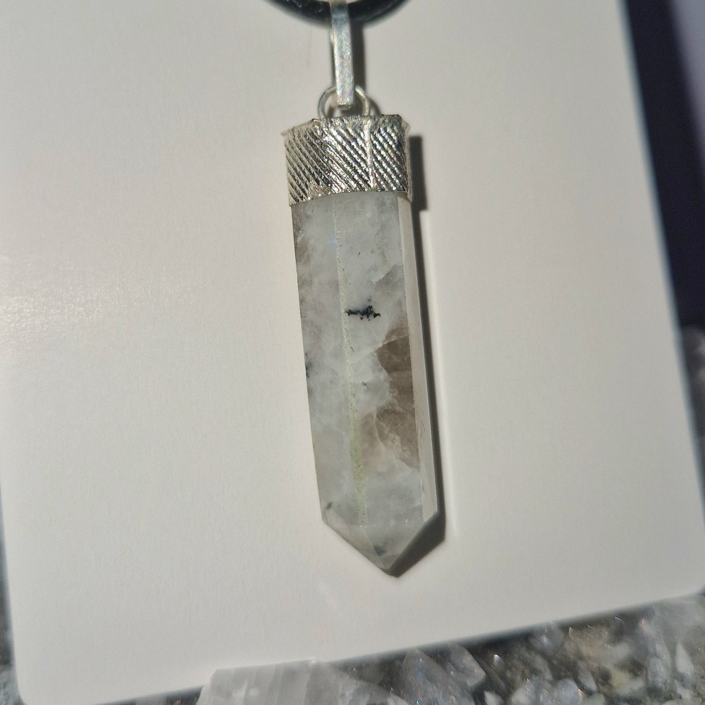 Crystal point necklace
