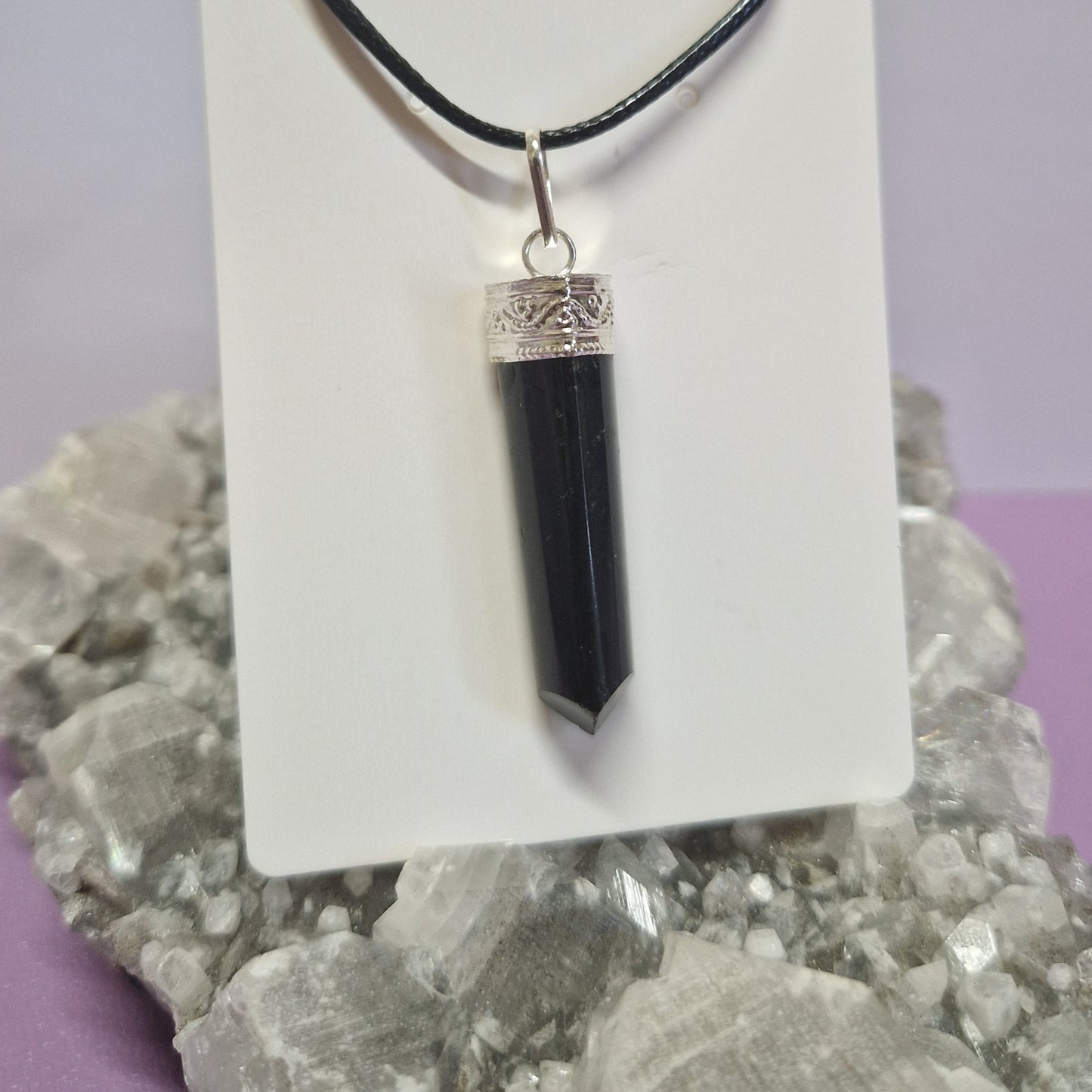 Crystal point necklace