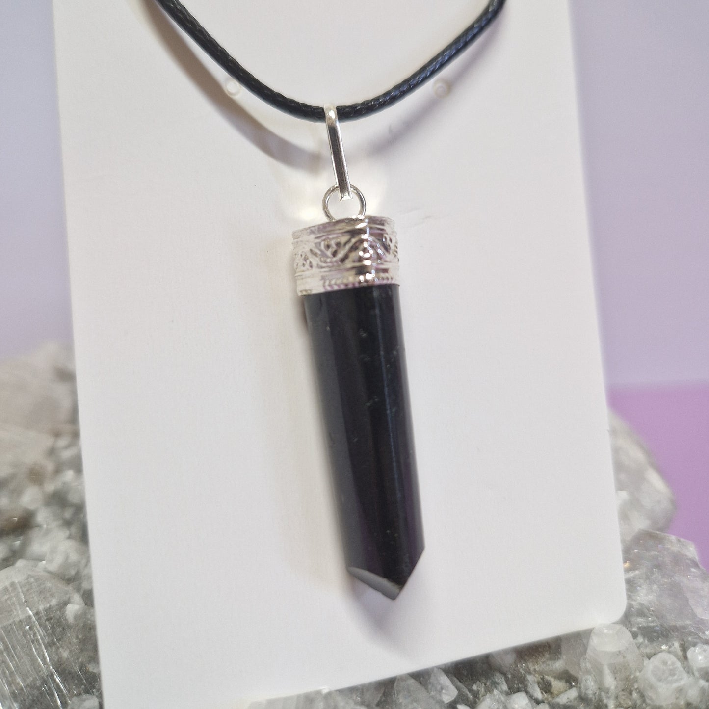 Crystal point necklace