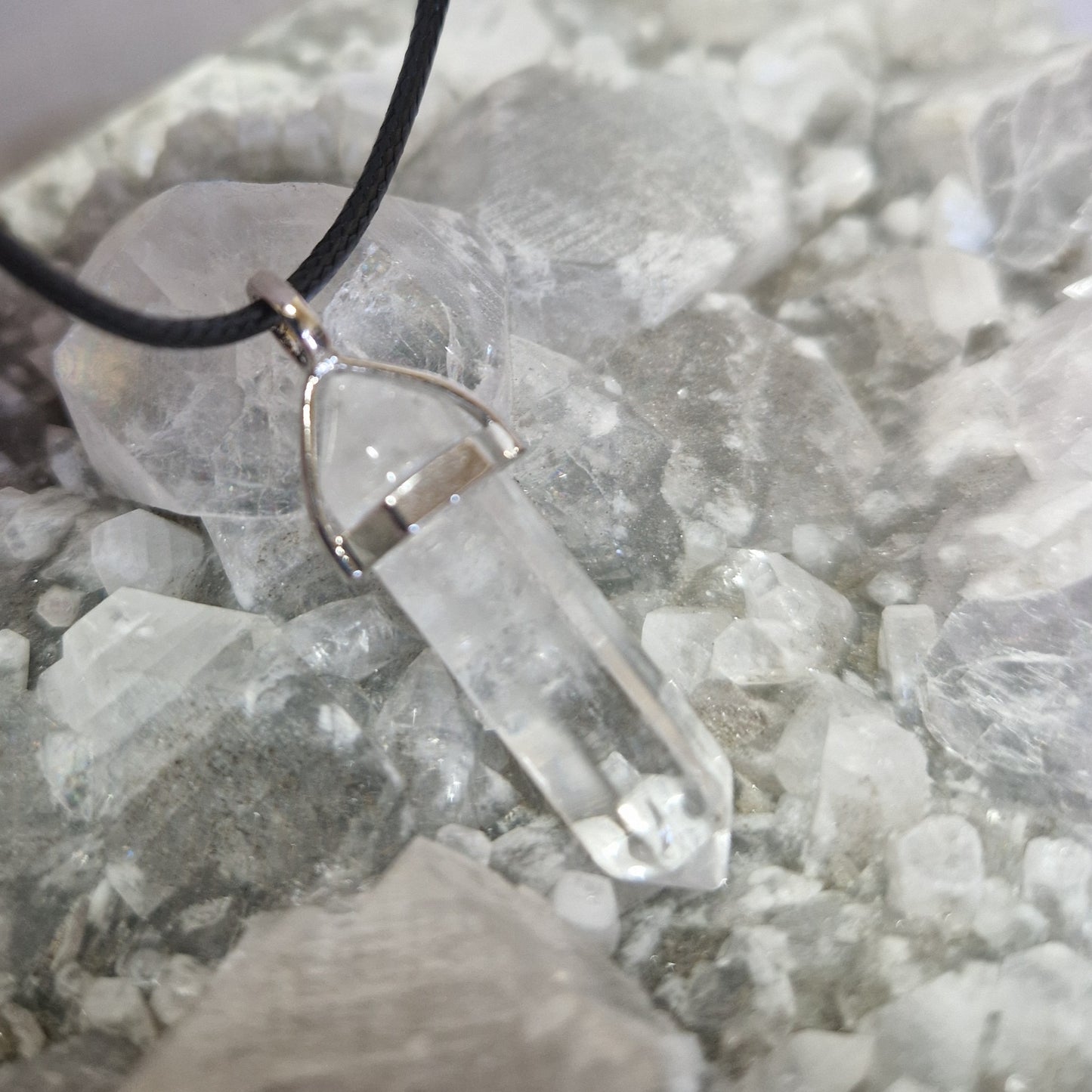 Crystal point necklace