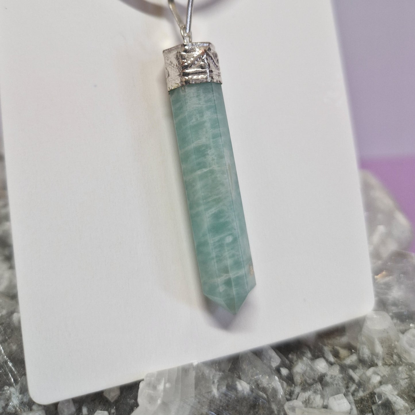 Crystal point necklace