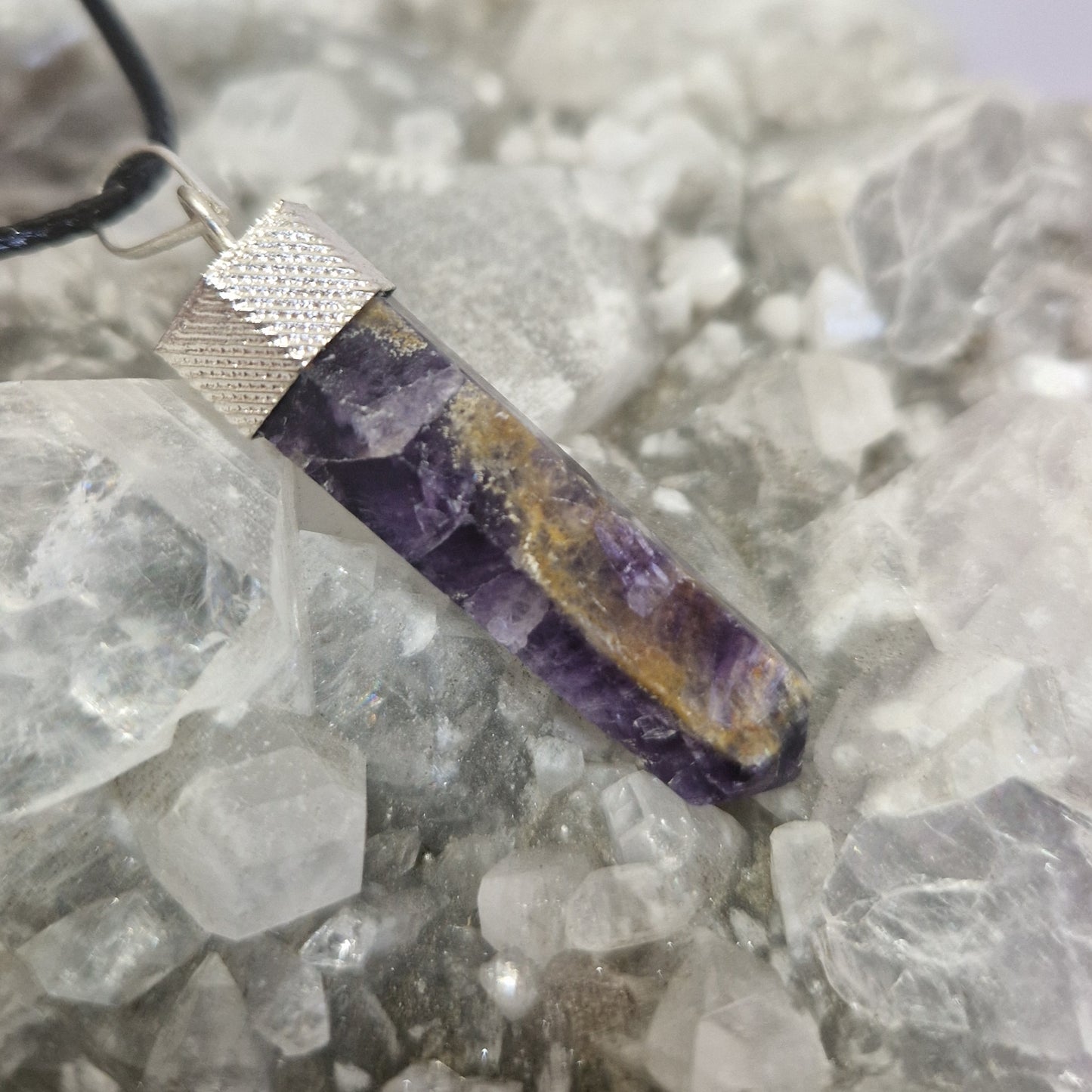 Crystal point necklace