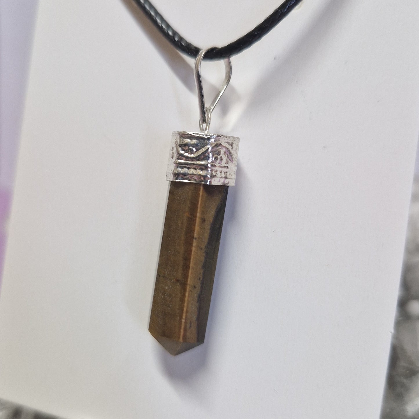 Crystal point necklace