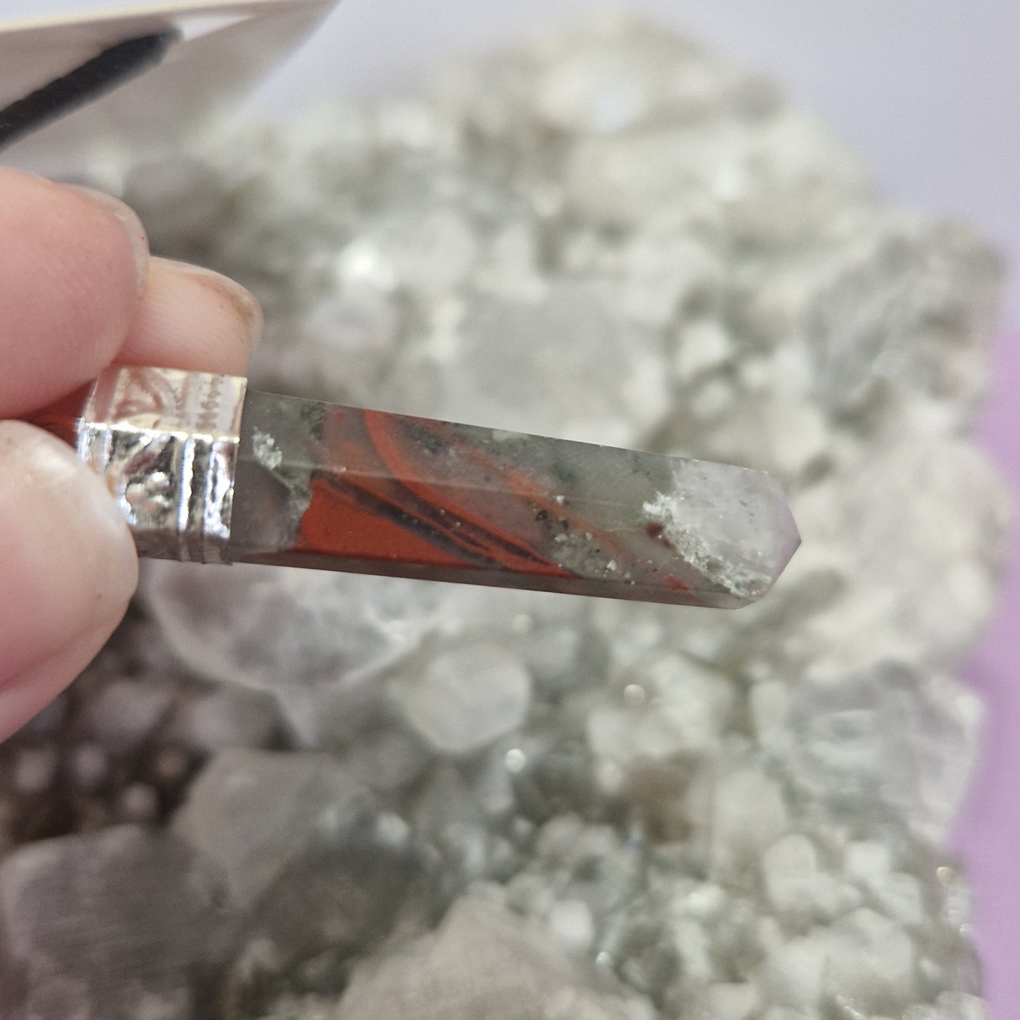 Crystal point necklace