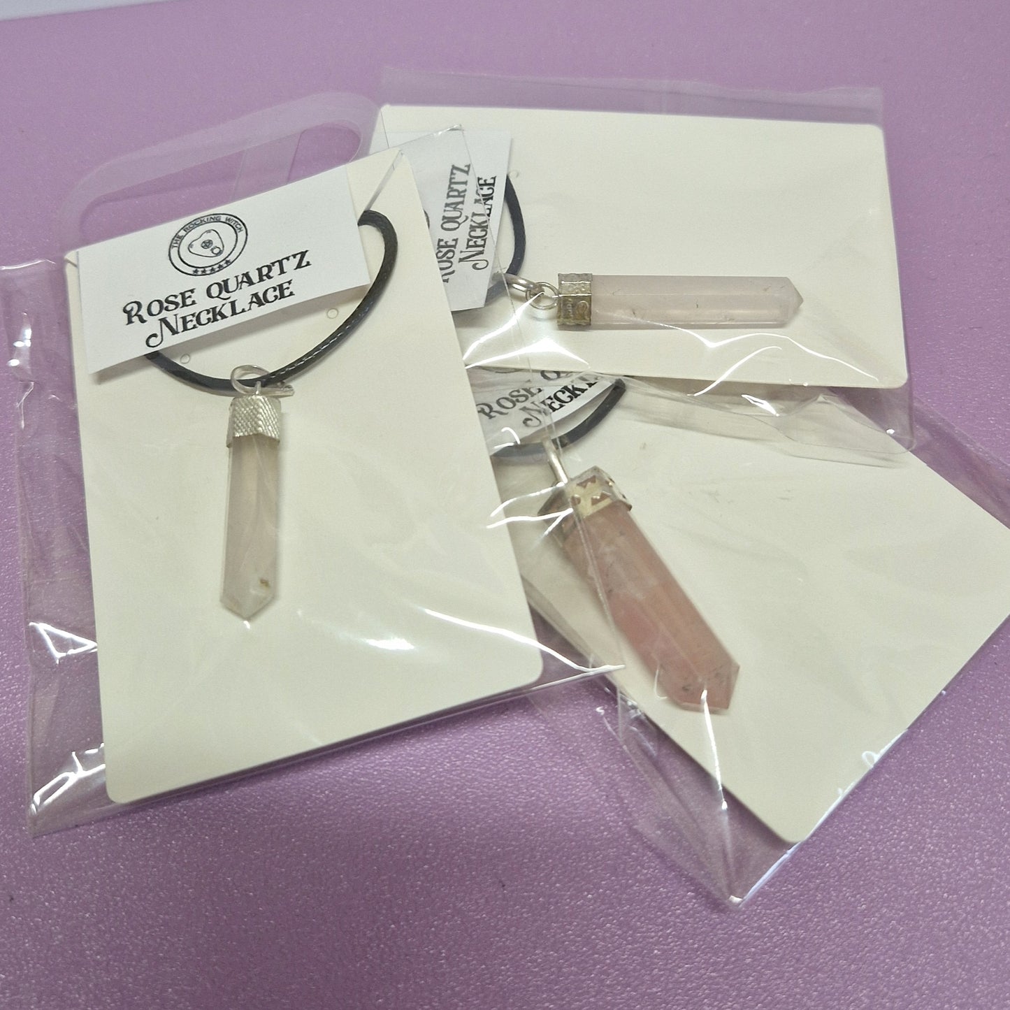 Crystal point necklace