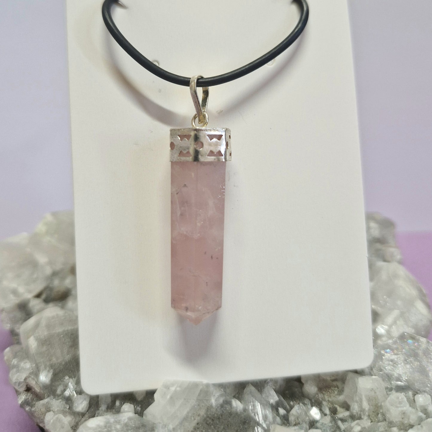 Crystal point necklace
