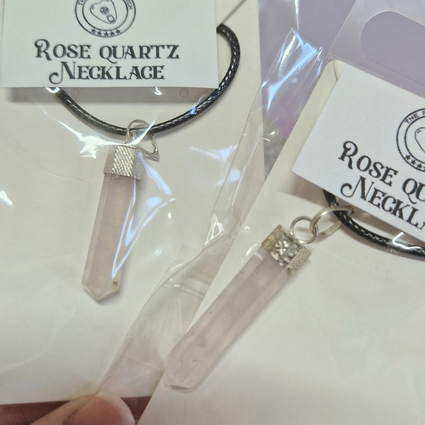 Crystal point necklace