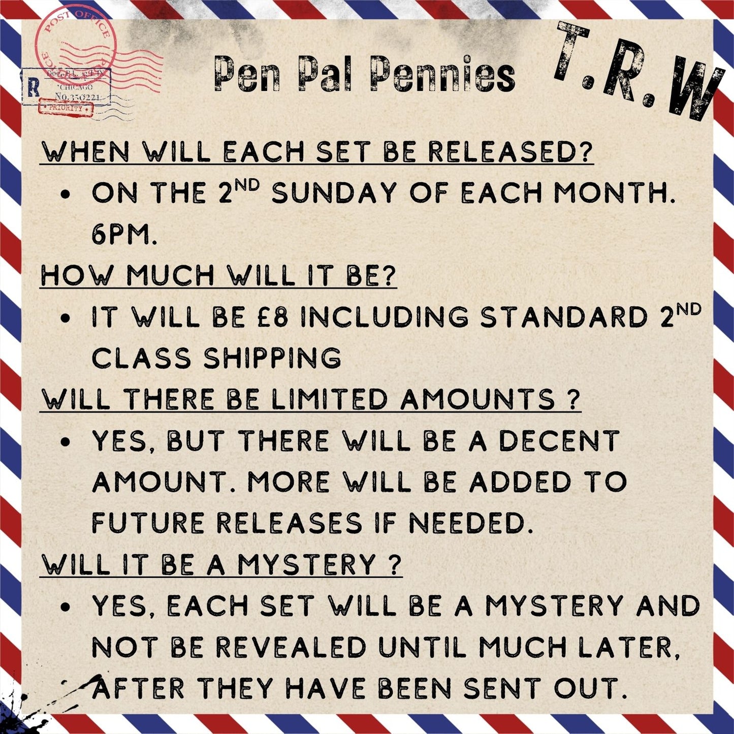 APRIL Pen Pal pennies