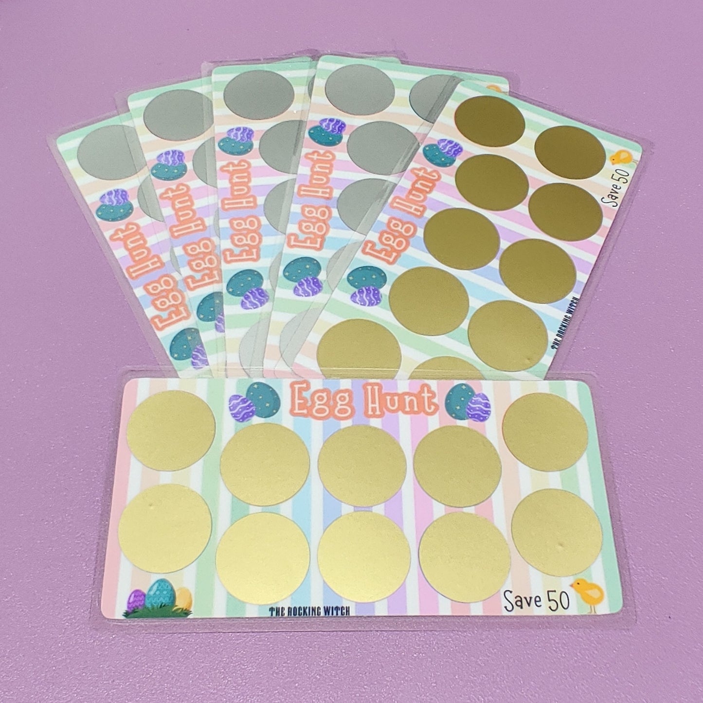 Easter Egg Hunt scratch off savings challenge
