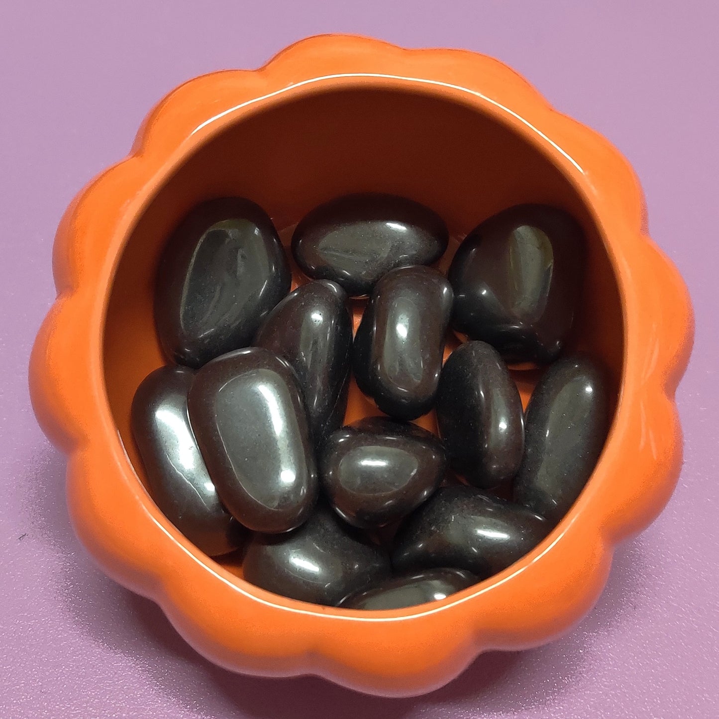 Hematite tumble stone
