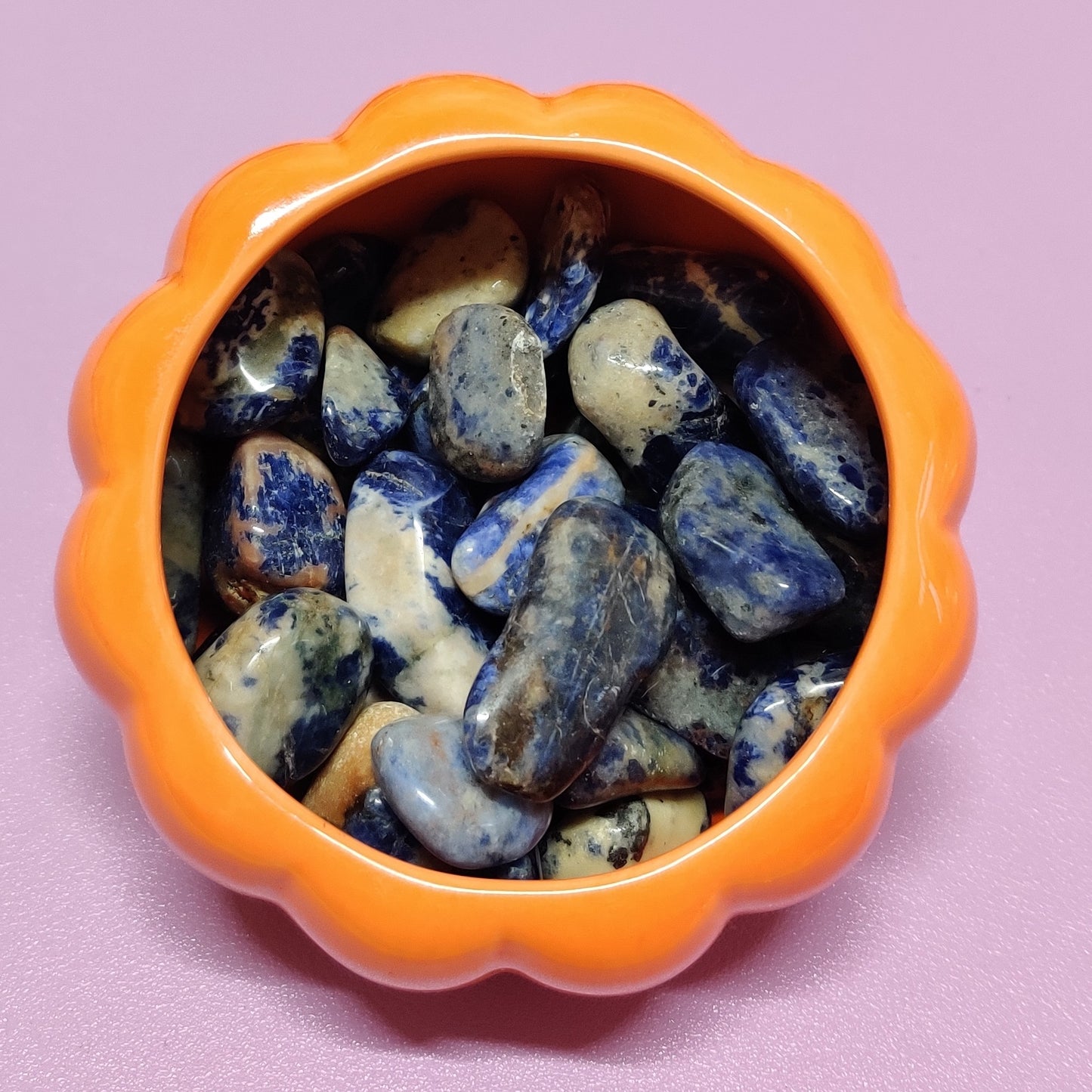 Sodalite tumble stone