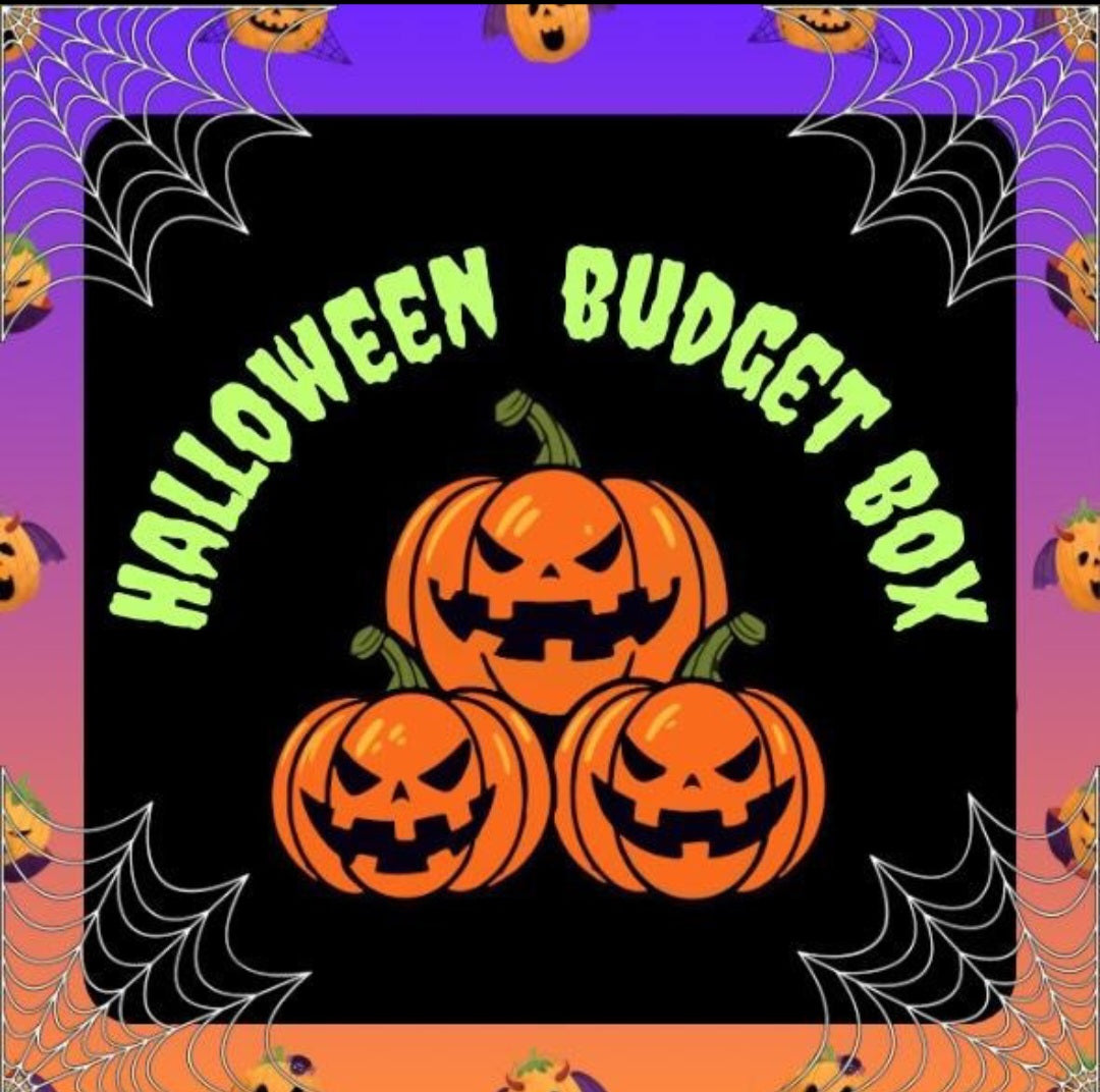 Halloween budget mystery box