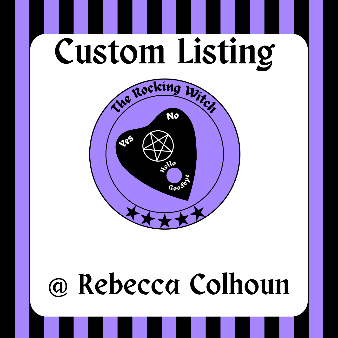 custom listing for @ Rebecca Colhoun