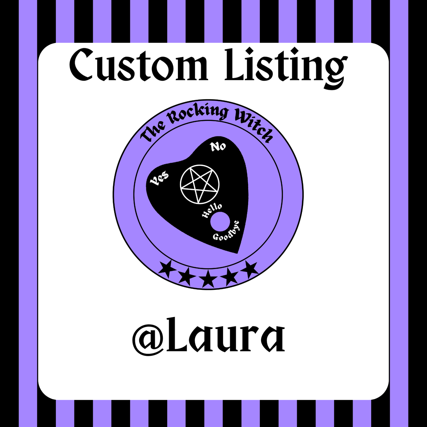 Custom Listing for @ Laura