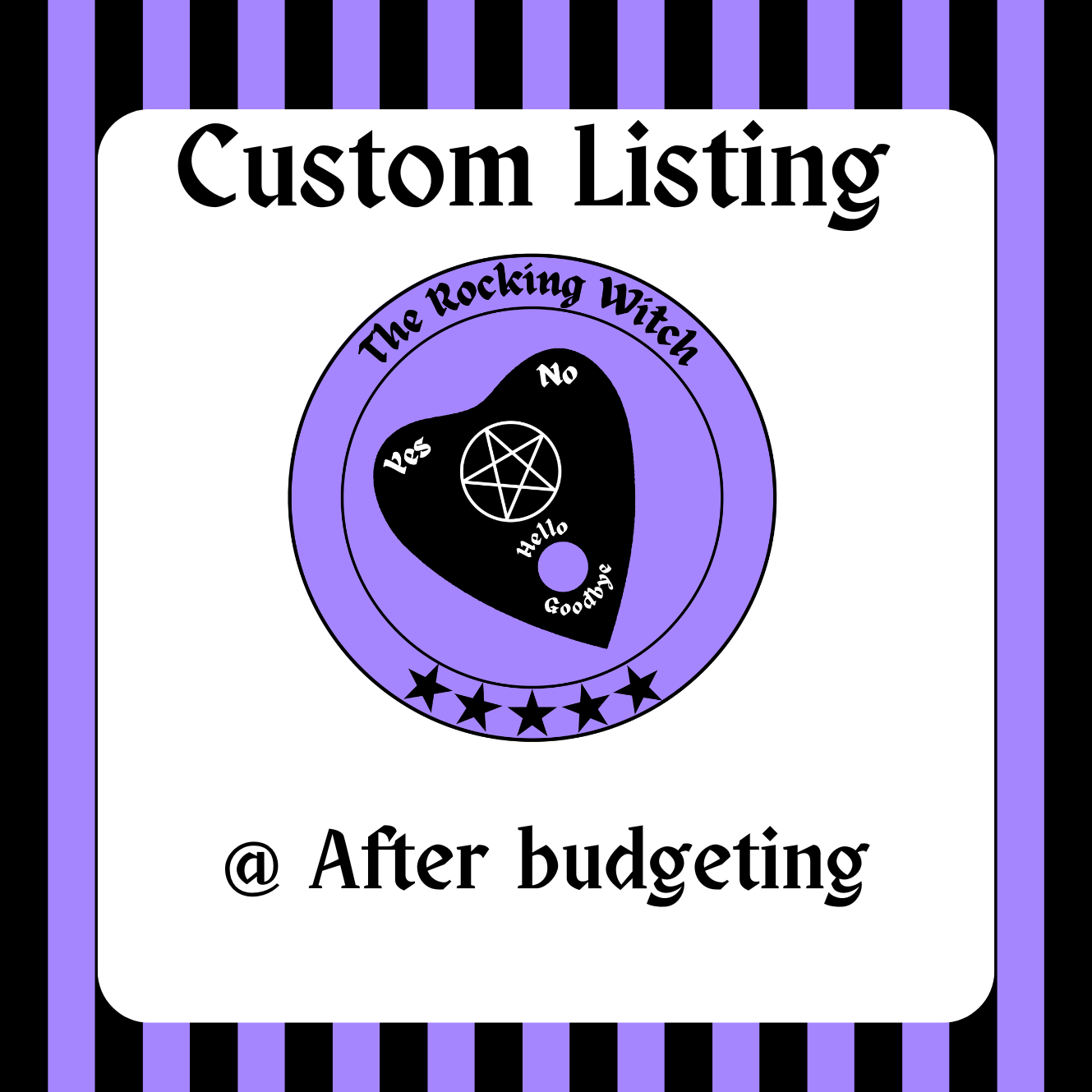 custom listing for After Budgeting