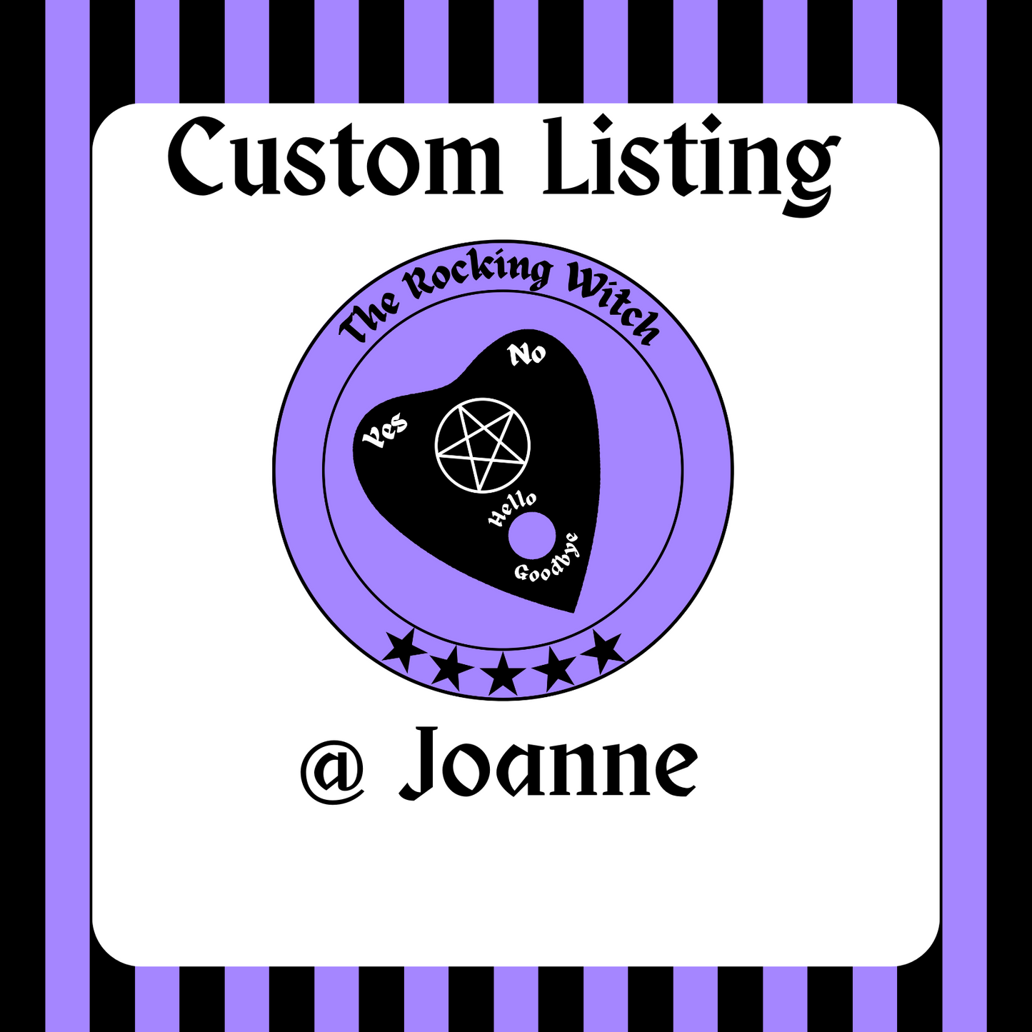 Custom Listing for @ Joanne