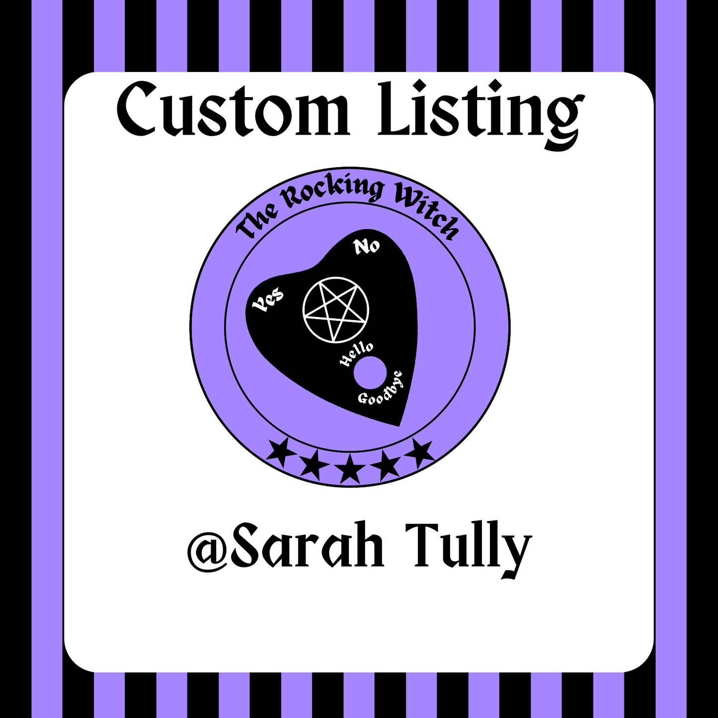 Custom Listing for @ Sarah Tully