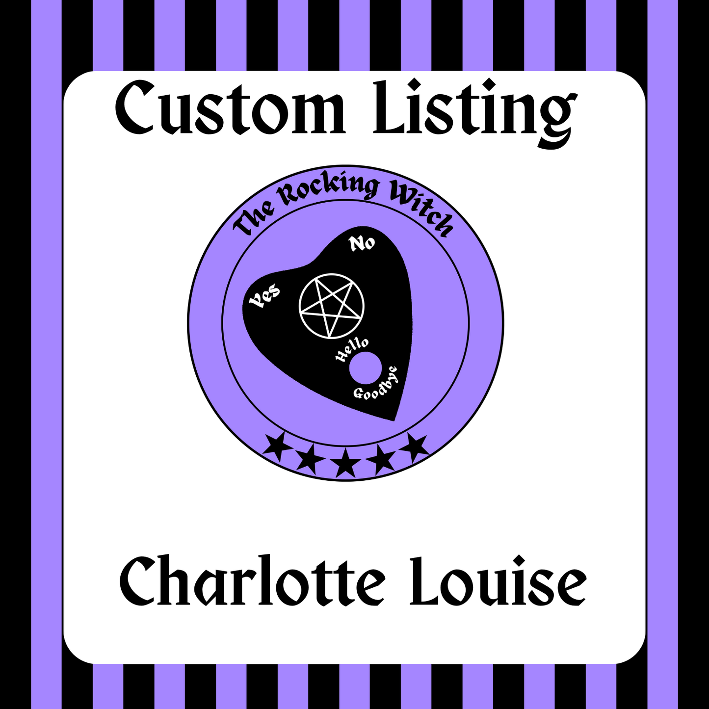 Custom for Charlotte louise