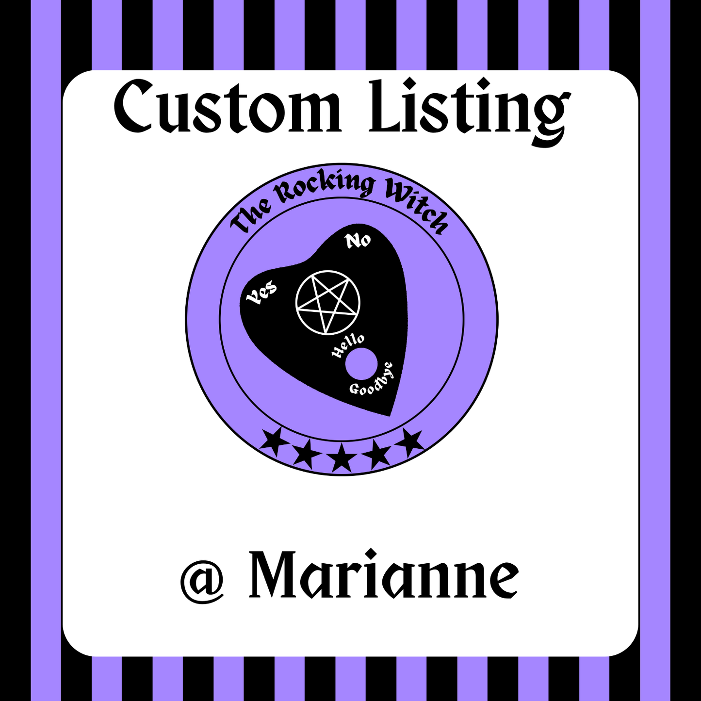 Custom for Marianne