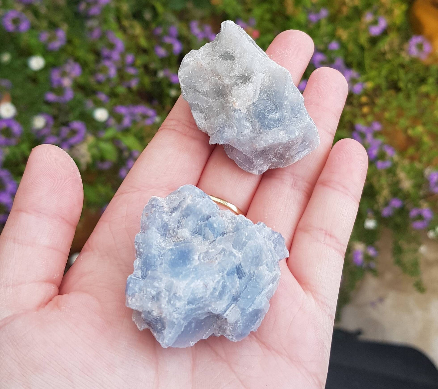 Raw Blue Calcite chunk