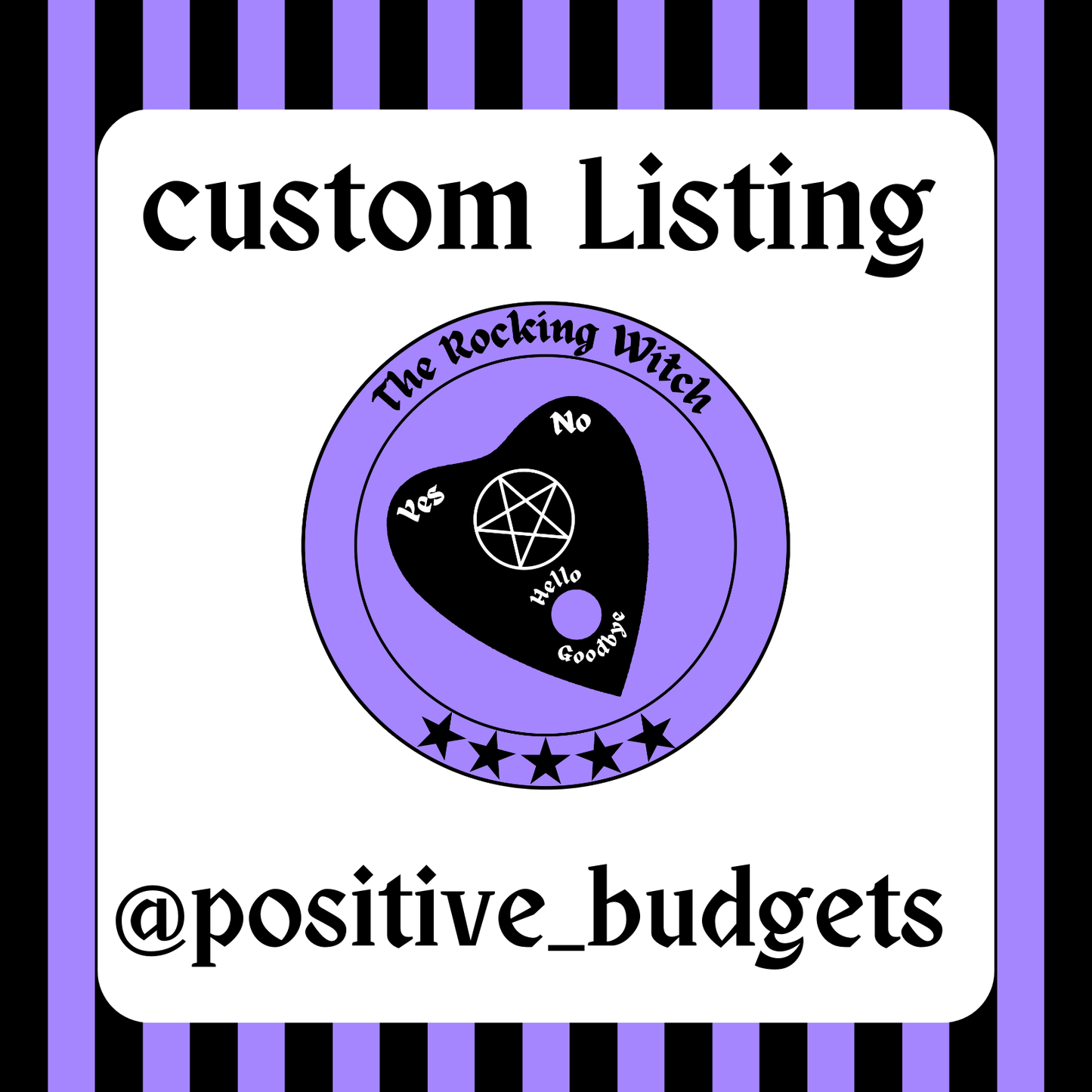 Custom listing for @positive_budgets