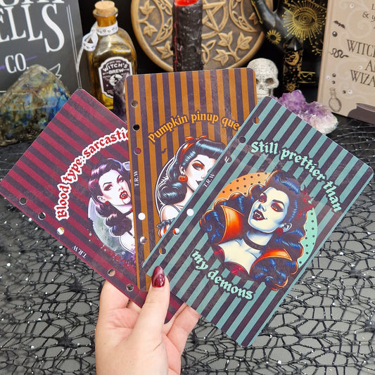 Pin up halloween women A6 dashboards
