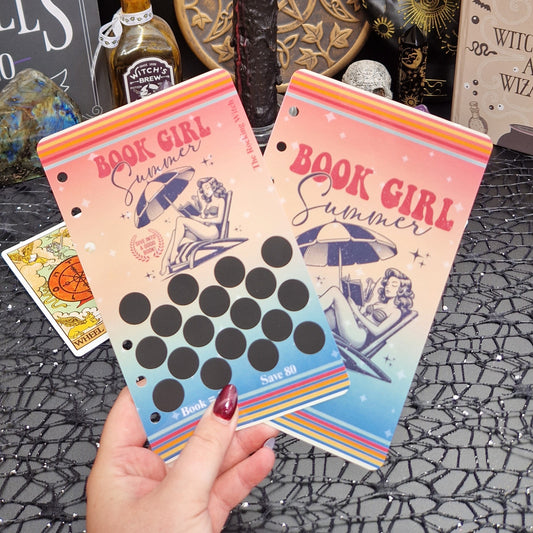 Book Girl Summer A6 dashboard/ scratch off challenge