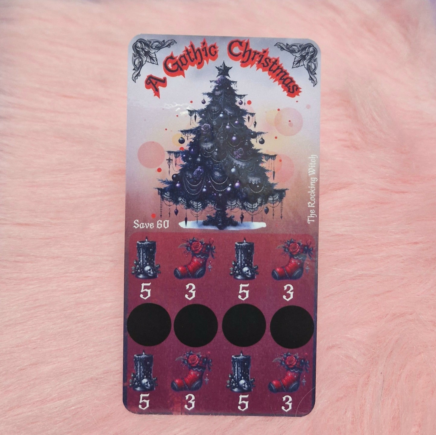 a gothic christmas savings challenge