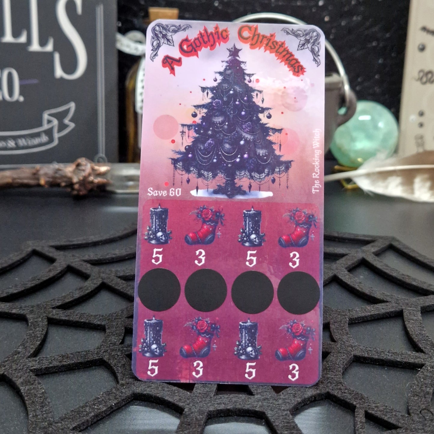 a gothic christmas savings challenge