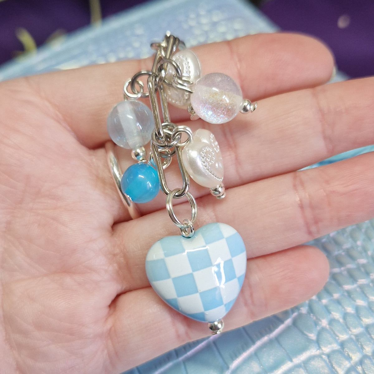 Check Heart binder charms