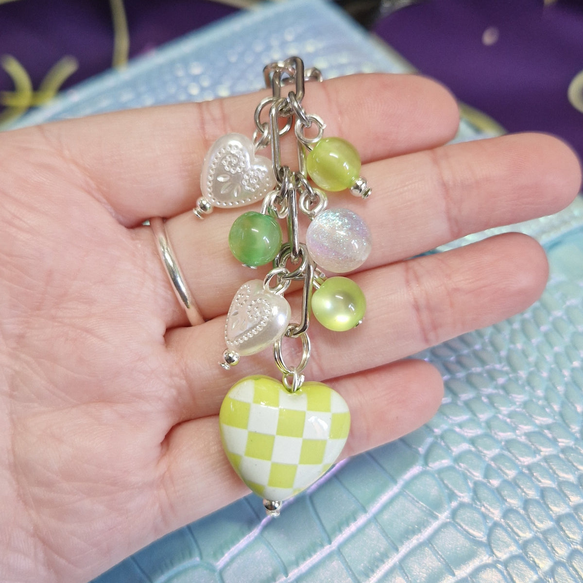 Check Heart binder charms
