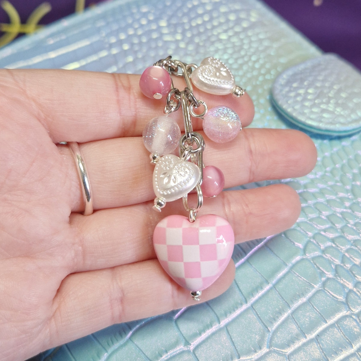 Check Heart binder charms
