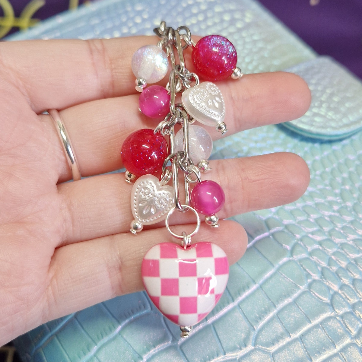 Check Heart binder charms