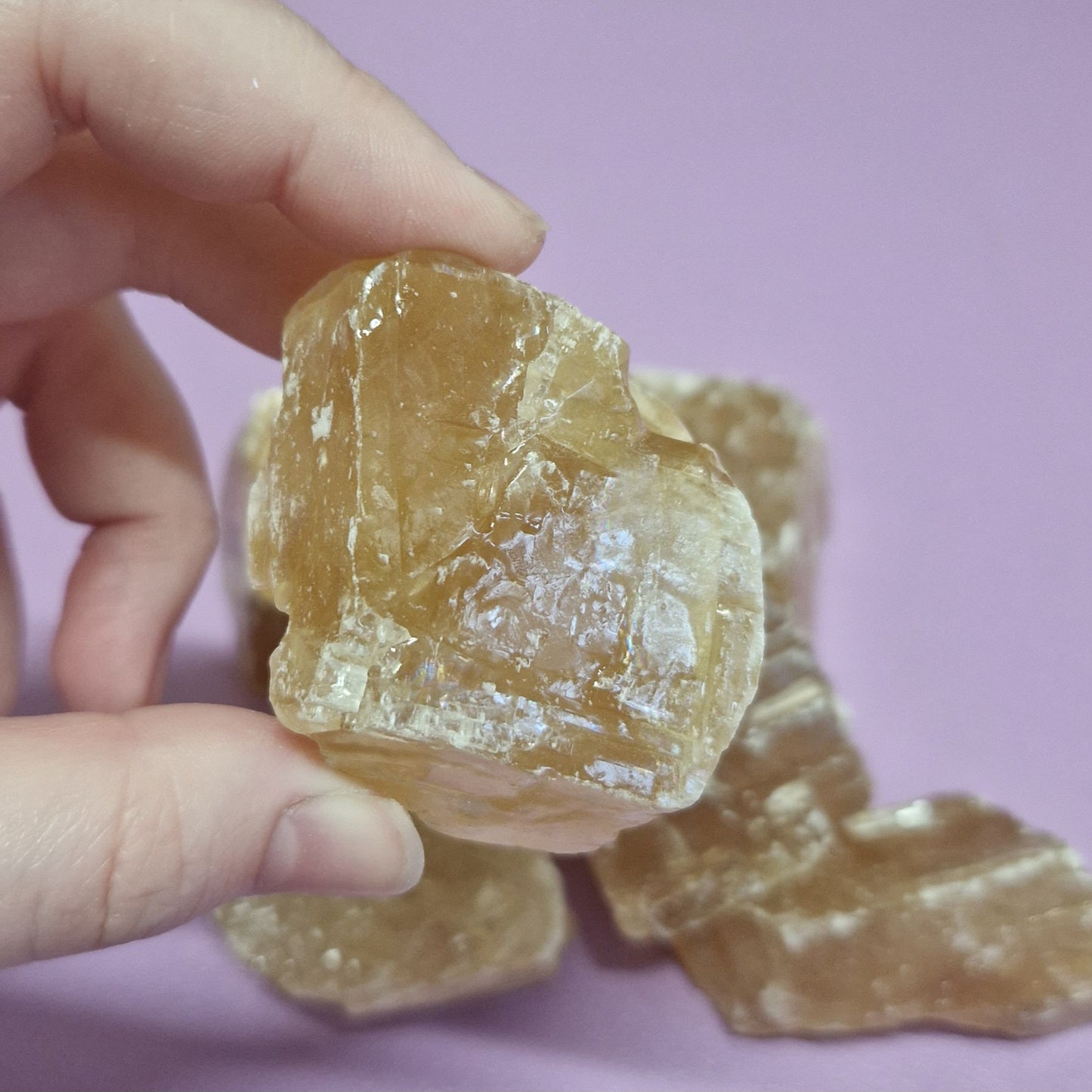 Raw Honey calcite chunk