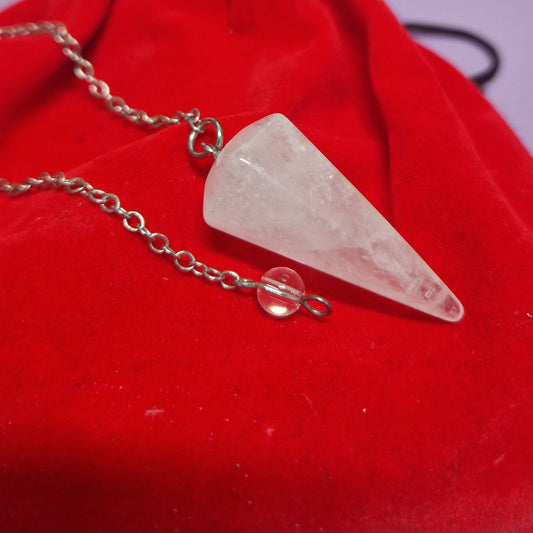 Clear Quartz Pendulum