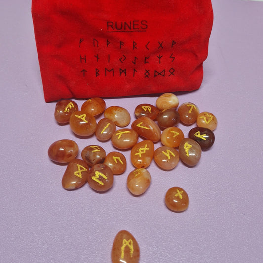 Carnelian Rune set (DISCOUNTED)