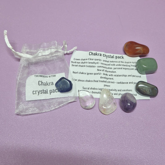 Chakra crystal pack