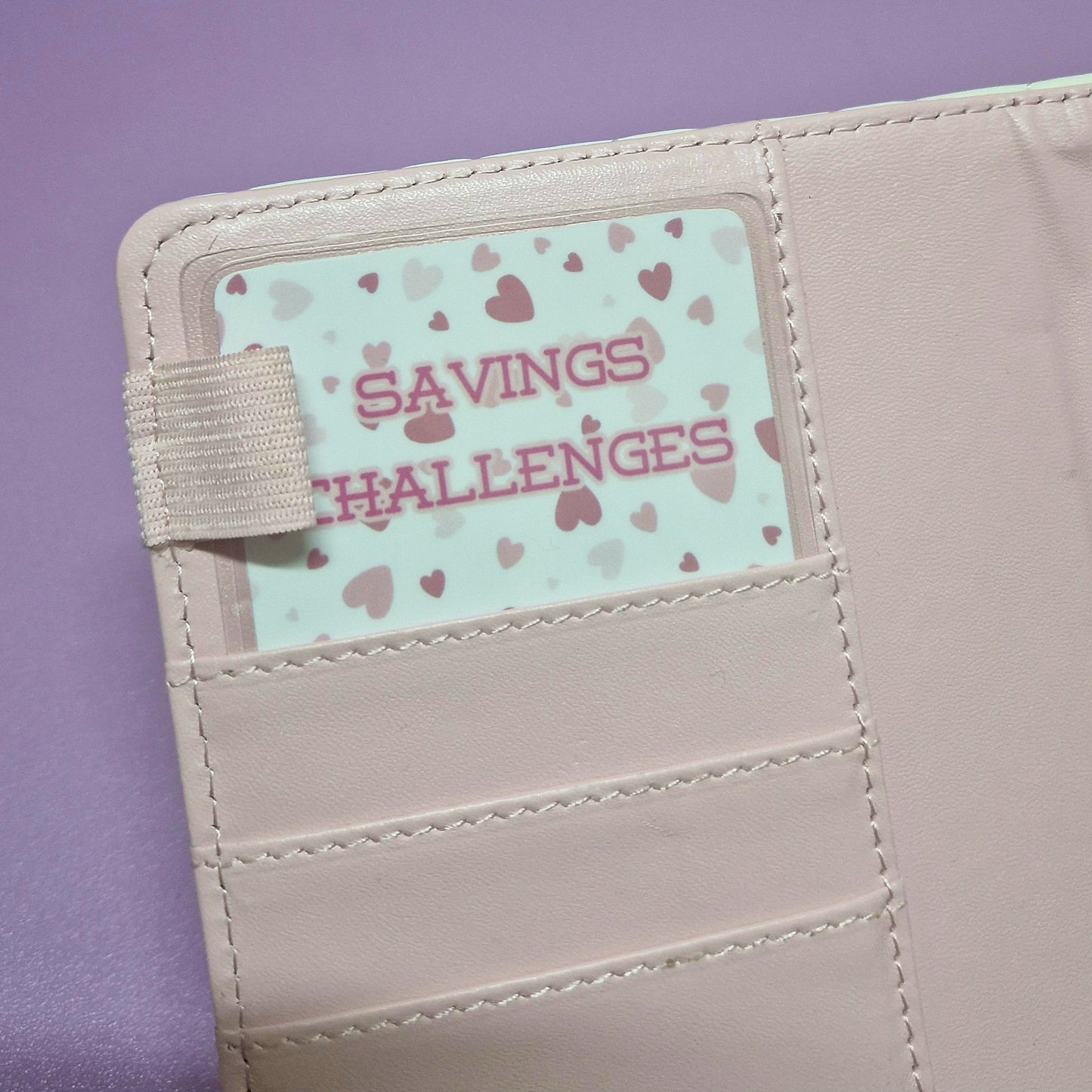 Valentines 'savings challenges' binder pocket markers (limited edition)