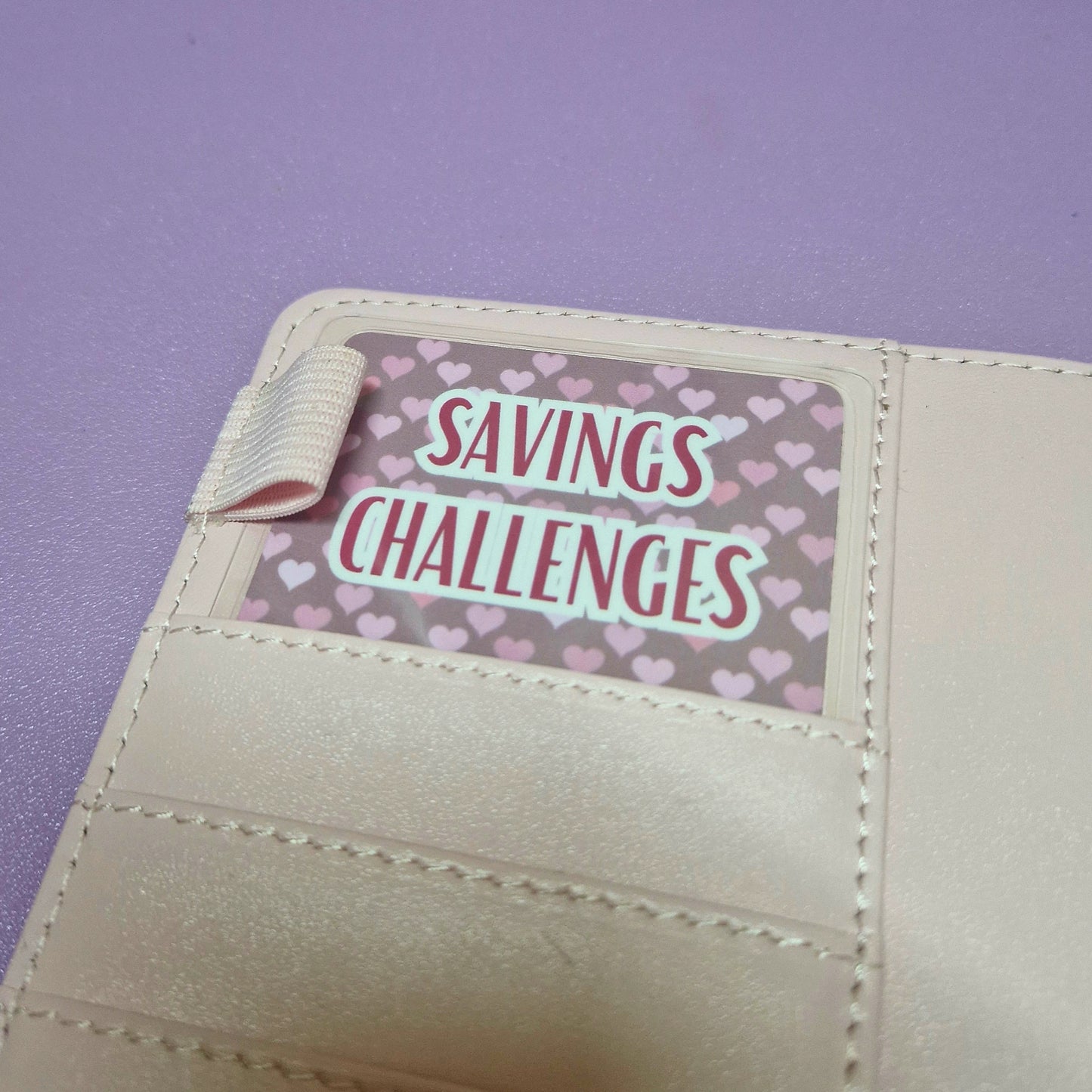 Valentines 'savings challenges' binder pocket markers (limited edition)