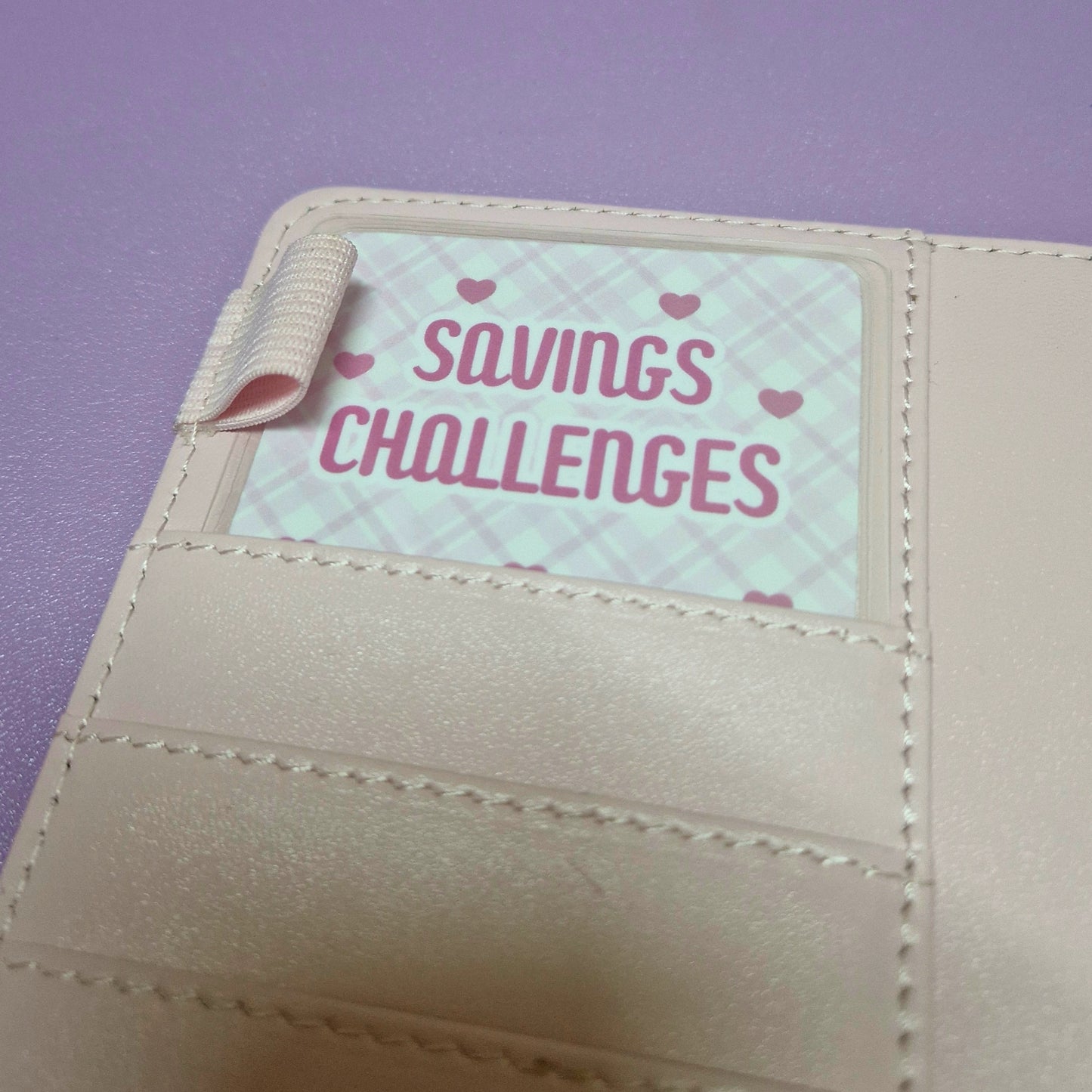 Valentines 'savings challenges' binder pocket markers (limited edition)