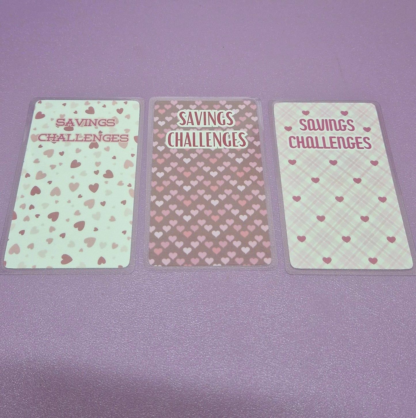 Valentines 'savings challenges' binder pocket markers (limited edition)