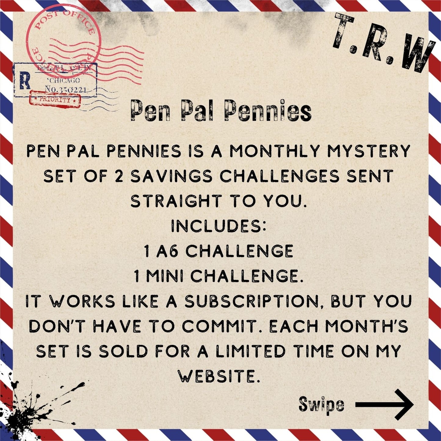 APRIL Pen Pal pennies